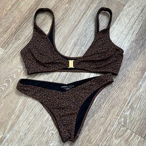 Kendall and Kylie cheetah swim suit